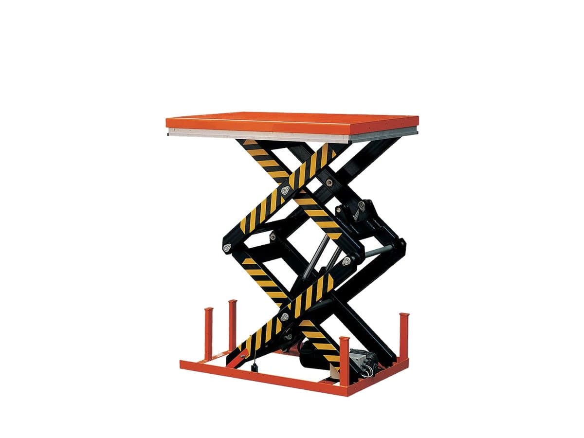 Tables élévatrices électriques fixes double ciseaux