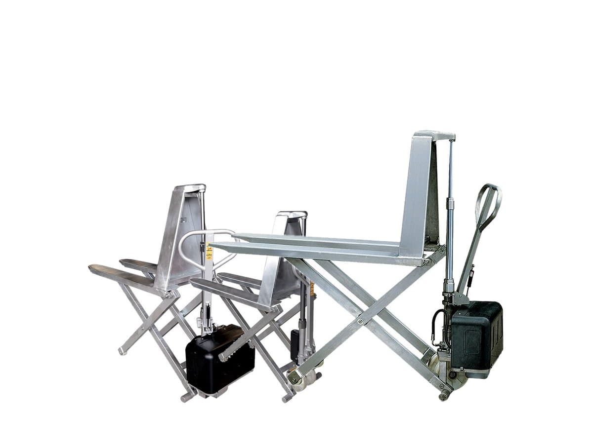 Transpalettes haute-levée galva et inox