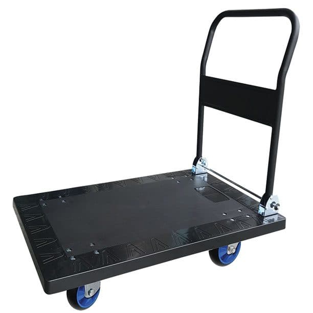 Chariot plastique avec dossier rabattable et roues pneumatiques 300 kg