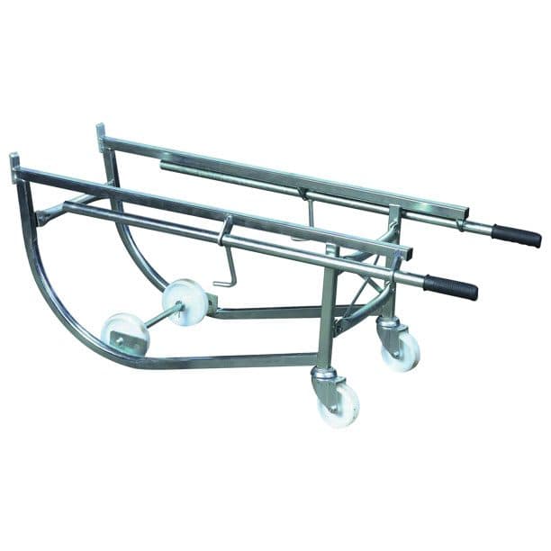 Chariot porte-fût basculant galvanisé 300 kg