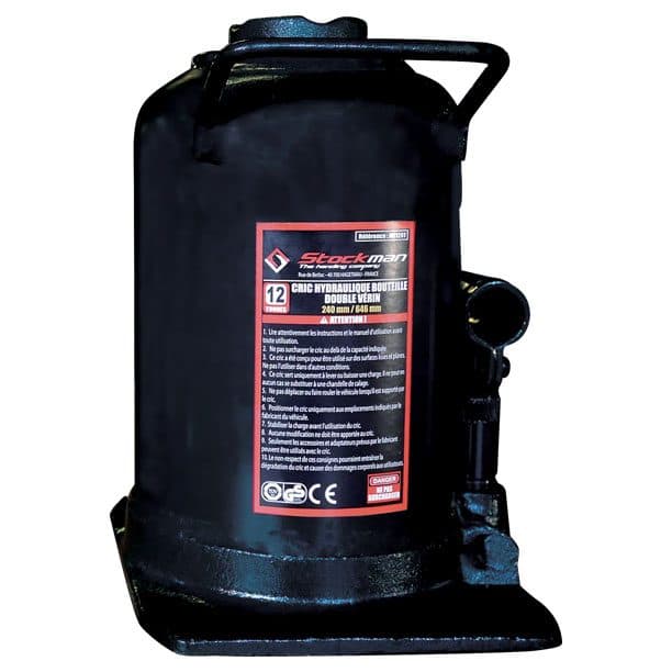 Cric bouteille double vérin 12000 kg