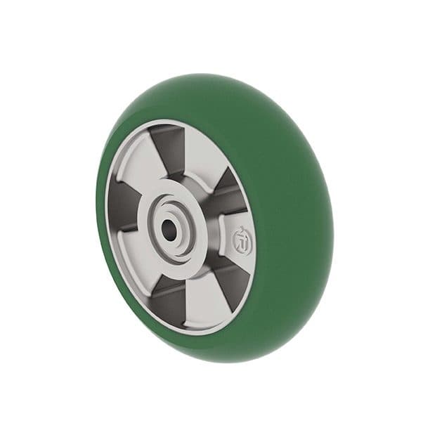 Roue avant polyuréthane superélastique Ø 160 mm pour grue MILOAD, charge 550 kg