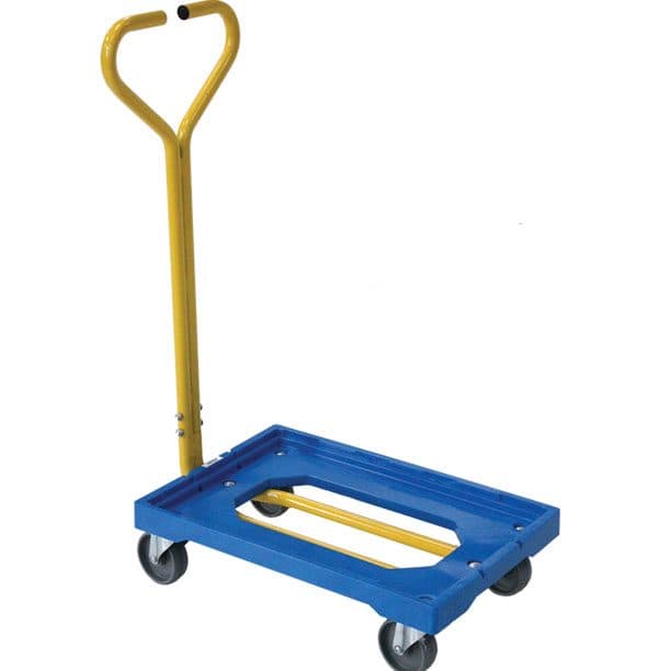 Plateforme roulante plastique 250 kg (timon acier)