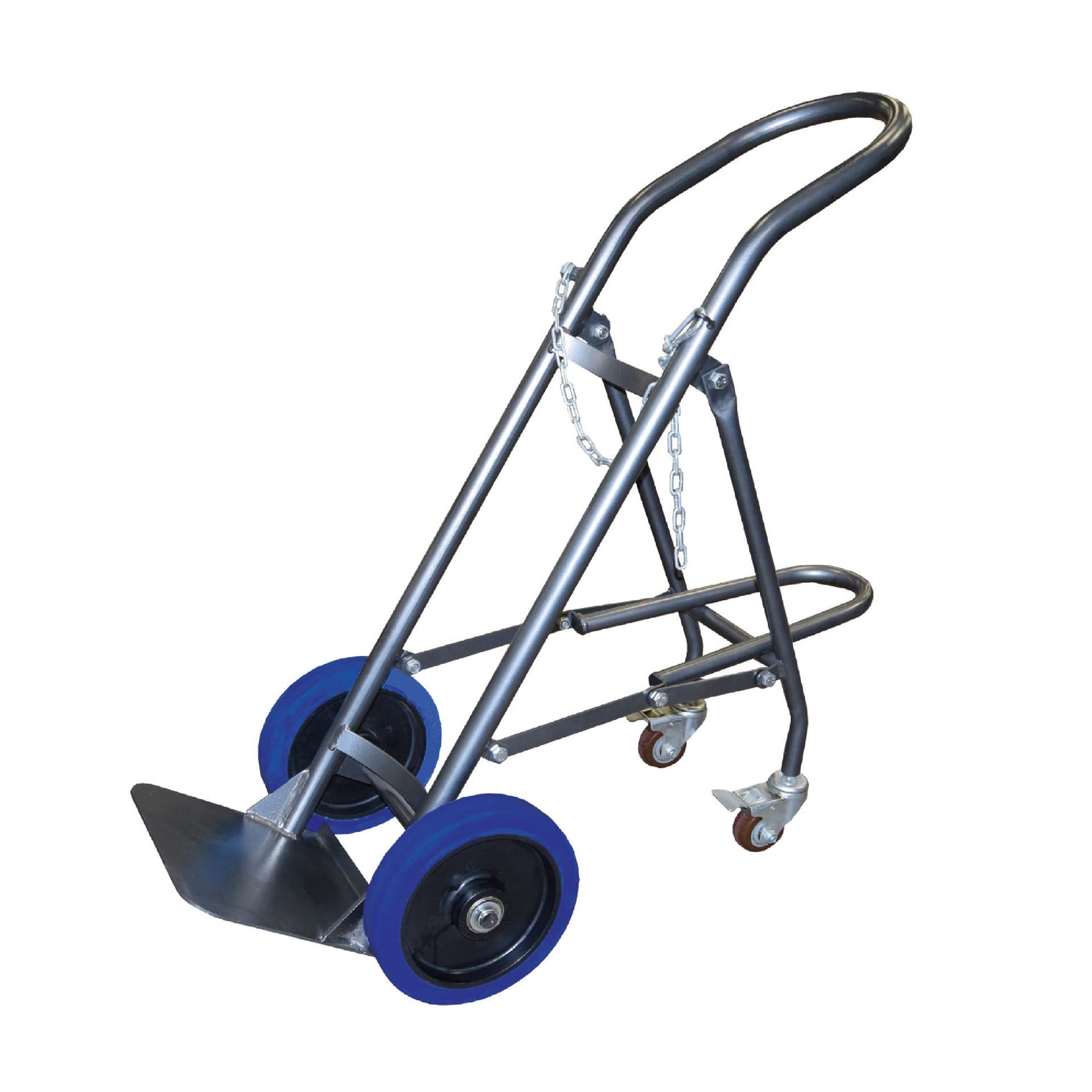 Diable porte 1 bouteille avec béquille escamotable 120 kg roues gonflables