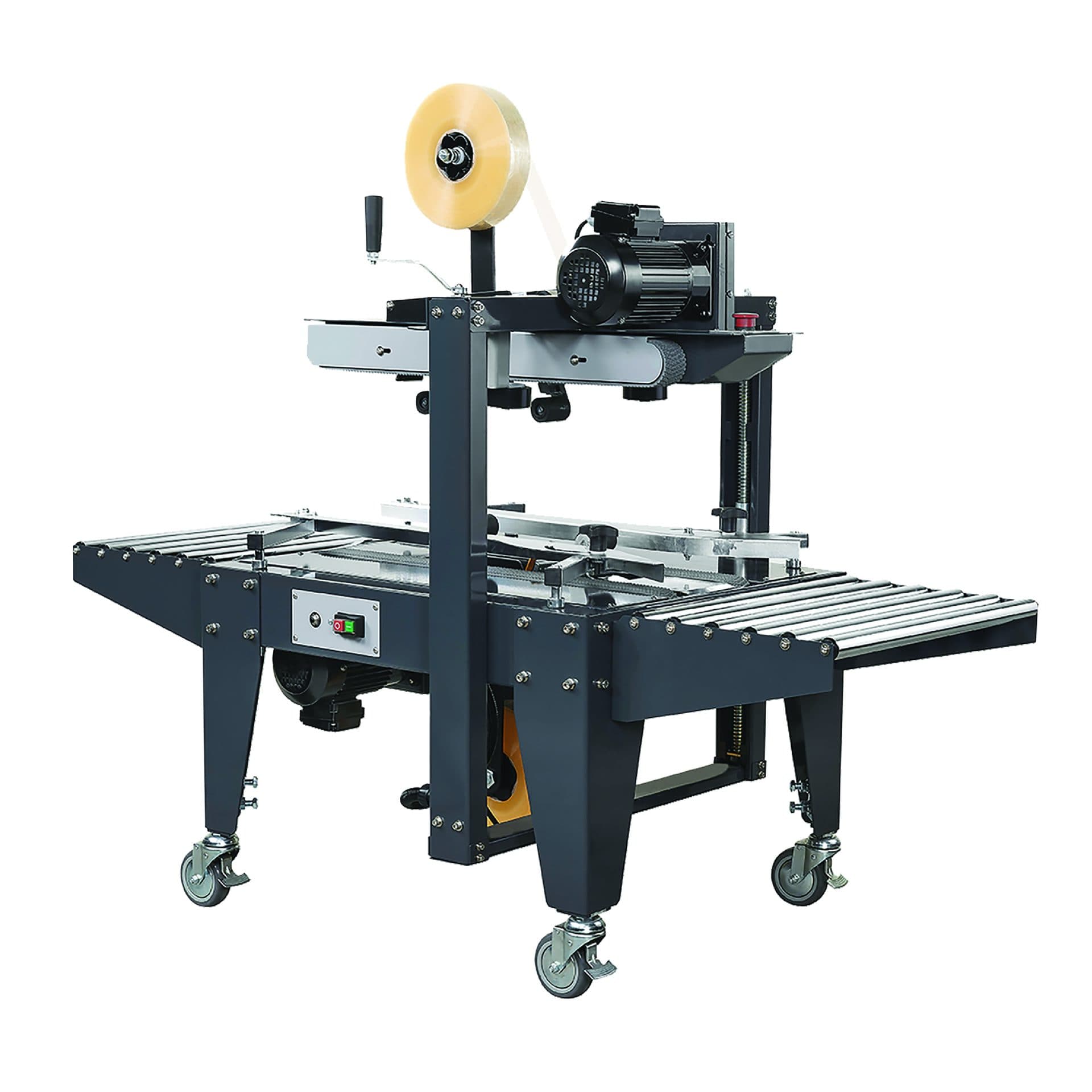Machine à poser l'adhésif économique